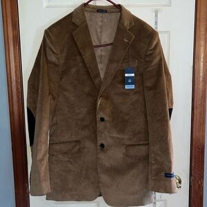 NWT-Stafford-42 long-corduroy sportcoat/blazer classic fit -wheat(light brown).